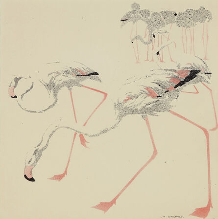 Ludwig Heinrich Jungnickel, ‘Flamingos’, 1905-1906