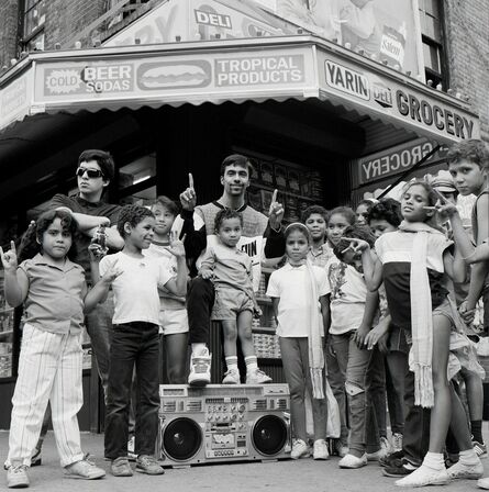 Janette Beckman, ‘The Freshman, with Lower East Side kids, New York City’, 1988