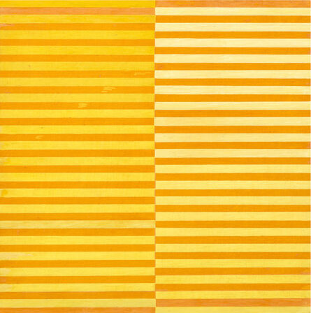 Dadamaino, ‘Ricerca del colore. Giallo su arancio’, 1966-68