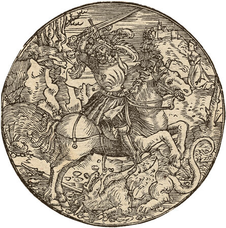 HANS SPRINGINKLEE, ‘St. George on Horseback Slaying the Dragon’, ca. 1510-20