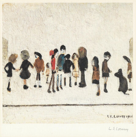 Laurence Stephen Lowry, ‘Group of Children (signed)’, 1887-1976
