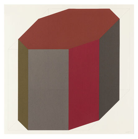 Sol LeWitt, ‘Forms Derived from a Cube (Colors Superimposed) 8’, 1991