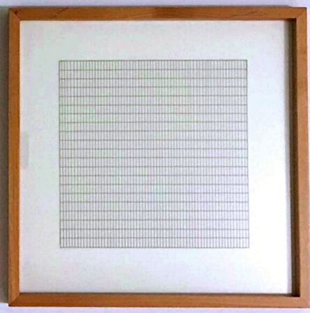 Agnes Martin, ‘Untitled Lithograph on Vellum Parchment, from the Stedelijk Museum’, 1990