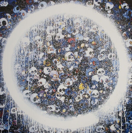 Takashi Murakami, ‘Enso: Memento Mori Red on Blue’, 2015