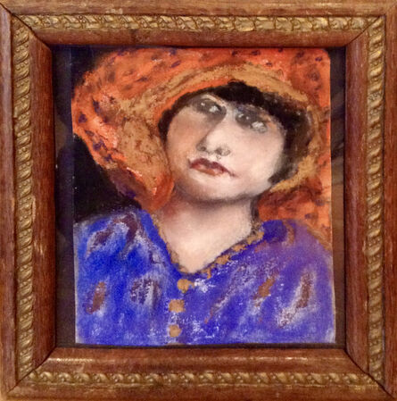 Fortunata Schiano, ‘Lady in the Orange Hat’, ca. 2020