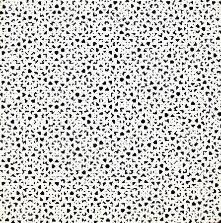 François Morellet, ‘4 Grids of regular dashes  0°-45°-90°-135°’, 1971