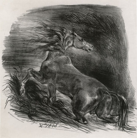 Eugène Delacroix, ‘Cheval Sauvage’, 1828