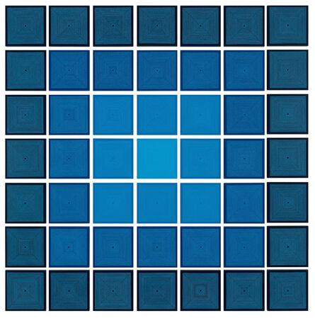David Brown, ‘Blue Squares on Blue’, 2021