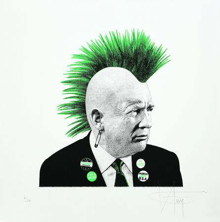 K-Guy, ‘Punk Trump - Green Neon’, 2016
