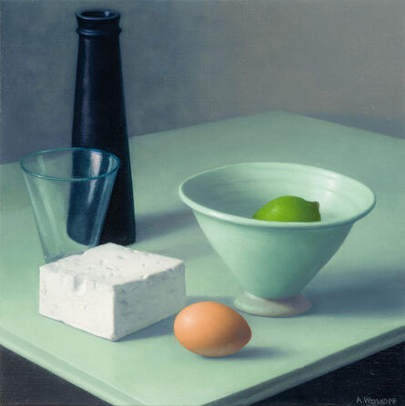 Amy Weiskopf, ‘Still Life with Feta Cheese and Blue Bowl’, 2020