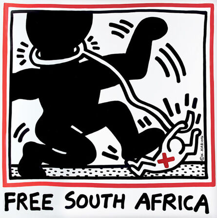 Keith Haring, ‘Keith Haring Free South Africa poster 1985’, 1985