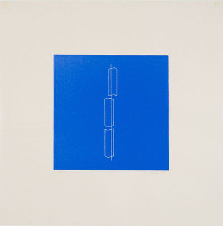 Fred Sandback, ‘Untitled (Plate 7 from a set of 8 linocuts)’, 1979