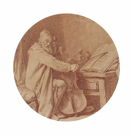 Nicolas Bernard Lépicié, ‘Portrait of the cellist Martin Bertaud’