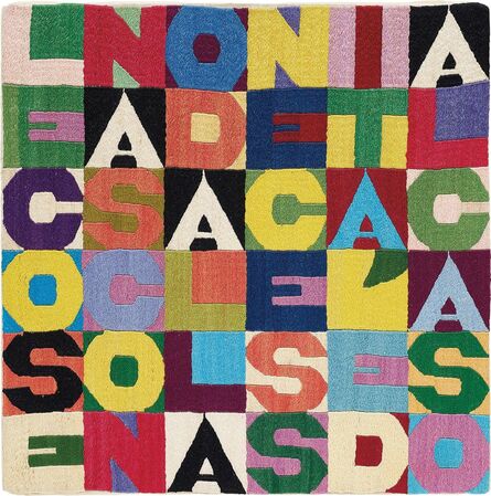 Alighiero Boetti, ‘Le cose nascono dalla necessità e dal caso’, 1988