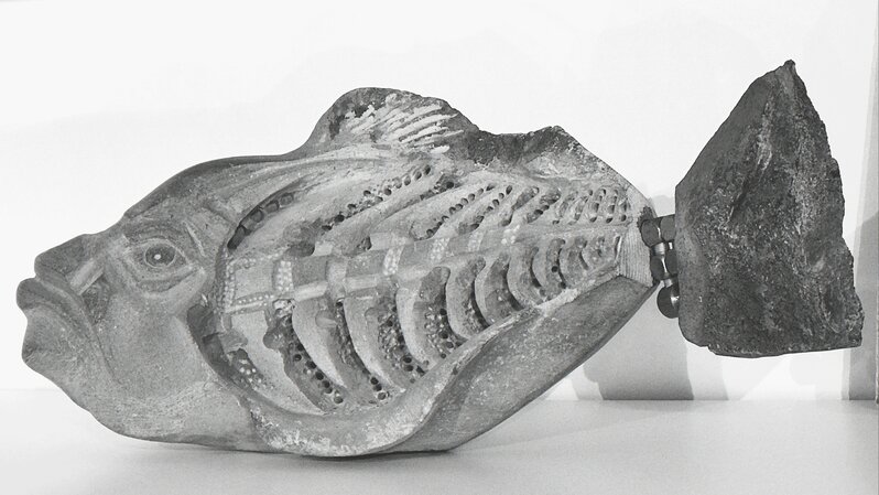 Bilal Hakan Karakaya, ‘Fosil Serisi’, 2017, Sculpture, Stone & Metal - Taş & Metal, Anna Laudel