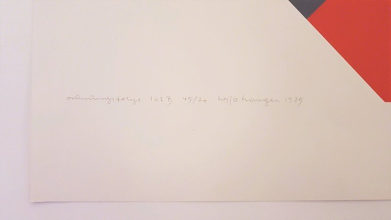 Heijo Hangen, ‘Routing Sequence 102 B ’, 1975, Print, Color Silkscreen, Cerbera Gallery