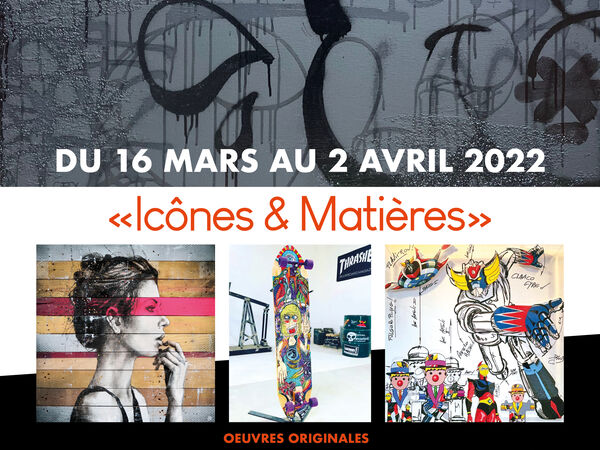 Cover image for "ICÔNES & MATIÈRES" - STREET ART & POP ART