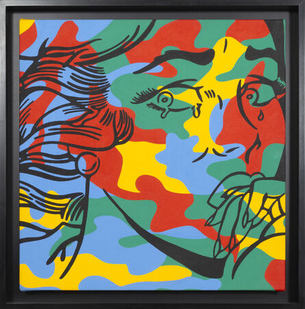 Corinna Heumann, ‘Lichtenstein Meets Warhol (Crying Camouflage)’, 2002