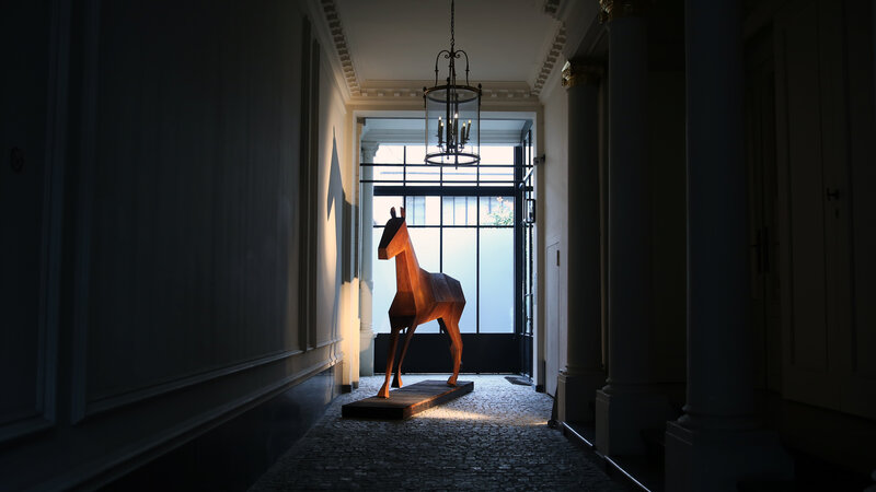 Fabian Von Spreckelsen, ‘Polo Horse’, 2018, Sculpture, Corten steel, Spazio Nobile