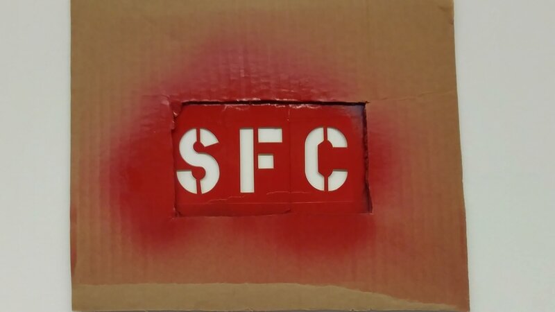 Unknown Artist, ‘SFC Stencil’, 2015, Mixed Media, San Francisco Cinematheque