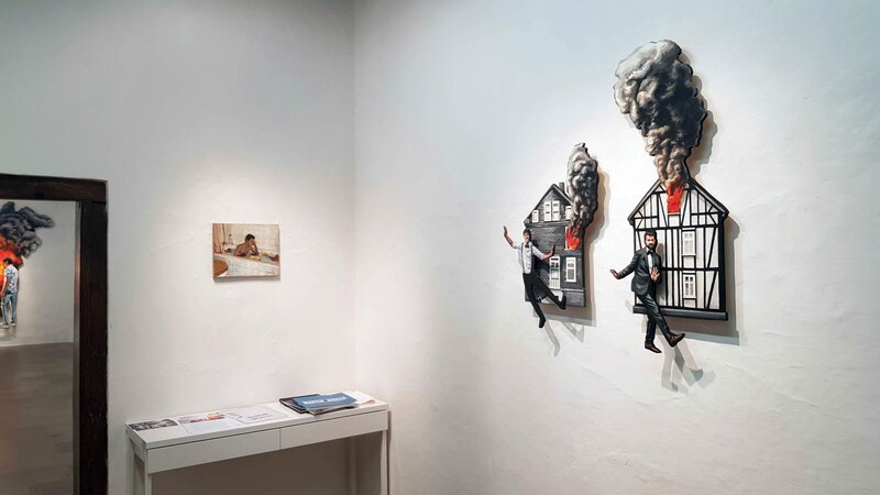 Martín & Sicilia, ‘Dios nos libre de pensar mal’, 2018, Painting, Acrylic on wood, Galería Artizar