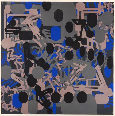 Barry Le Va, ‘Sculptured Activities: Silver/Blue’, 1986-87