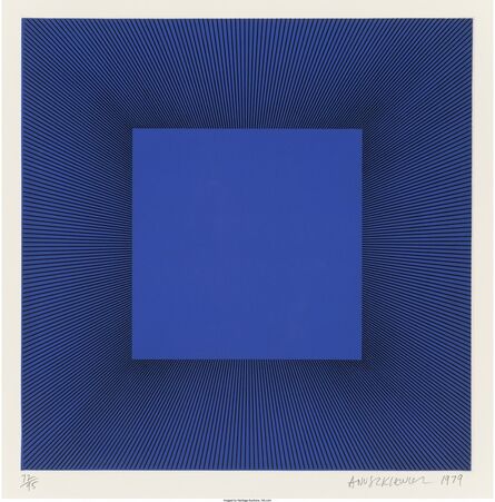 Richard Anuszkiewicz, ‘Blue with Black, from the Autumn Suite’, 1979