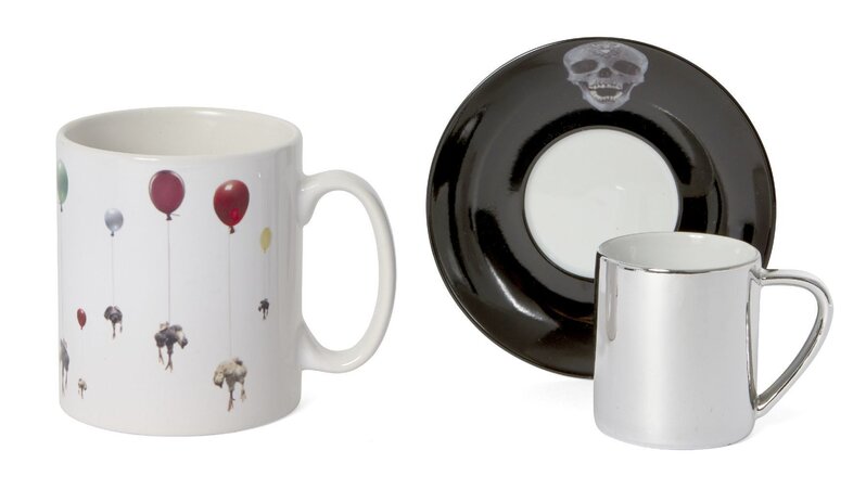 Damien Hirst, ‘For The Love Of God’, 2007, Design/Decorative Art, Anamorphic porcelain cup and saucer, Roseberys