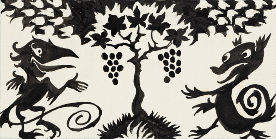 Goblin Market Endpaper Design