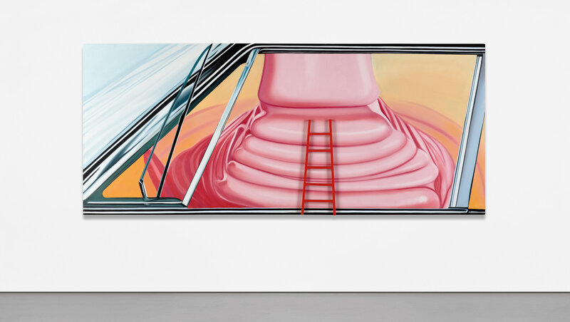 James Rosenquist, ‘Highway Temple’, 1979, Painting, Oil and painted wood on canvas on panel, Phillips