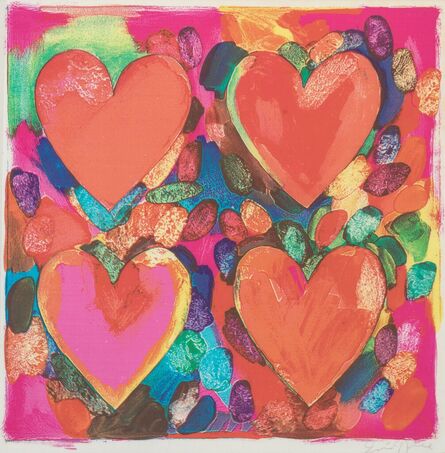 Jim Dine, ‘Four Hearts, from Record with Rory McEwen’, 1969