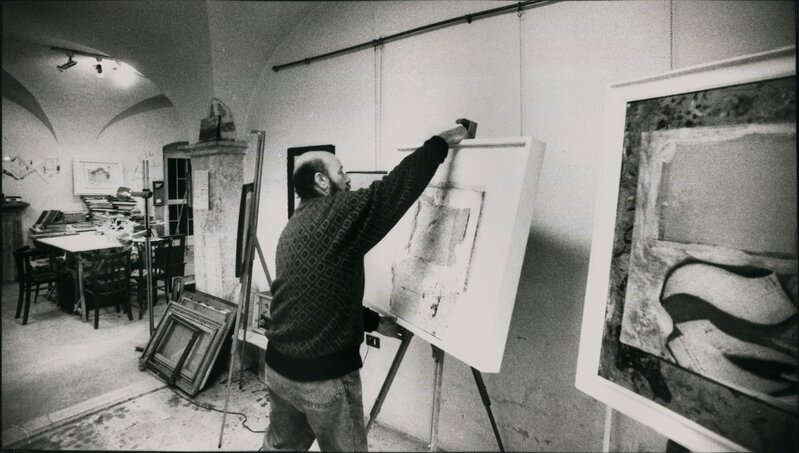 Johnny Ricci, ‘Marcello Mariani, Interno Studio’, 1987, Photography, Gelatin Silver Print, Studio Mariani Gallery