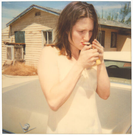 Stefanie Schneider, ‘Kirsten lights a cigarette, 2 Mile Road (29 Palms, CA)’, 1999