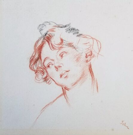 Augustus John, ‘Portrait of a Lady’, ca. 1910