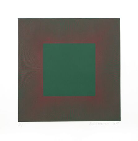 Richard Anuszkiewicz, ‘Green with Red from the Autumn Suite’, 1979
