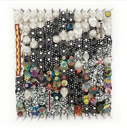 Jacob Hashimoto, ‘The Migration of 1.000 Shattered Satellites’, 2019