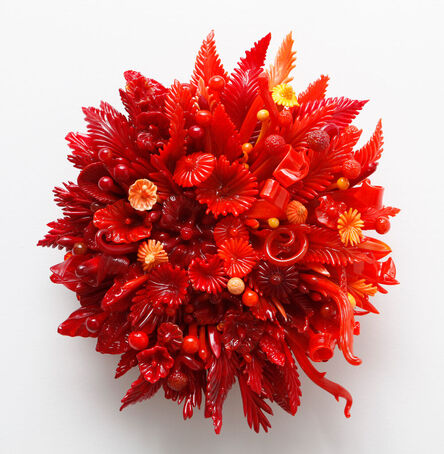 Amber Cowan, ‘Rouge Flambé and Mandarin Cluster #1’, 2022
