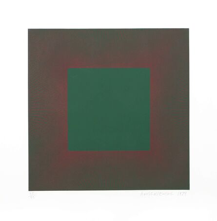 Richard Anuszkiewicz, ‘Autumn Suite (Green with Red)’, 1979