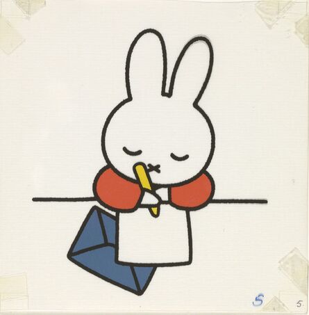 Dick Bruna, ‘Miffy Writing, cover design for "Miffy's Letter"’, 2003