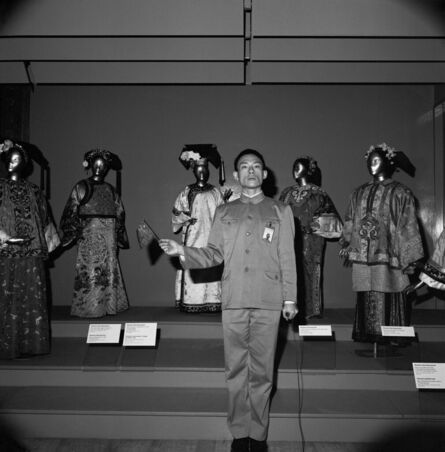 Tseng Kwong Chi, ‘Tseng Kwong Chi with mannequins’, 1980