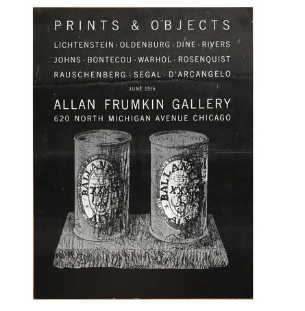 Jasper Johns, ‘"Prints & Objects", Exhibition Mailer/Poster, Allan Frumkin Gallery Chicago, POST MARKED’, 1960's
