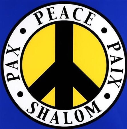 Robert Indiana, ‘Shalom, Pax, Paix: The Tel Aviv Peace’, 2004