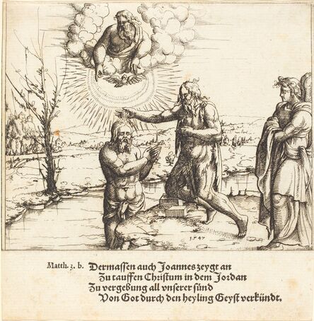 Augustin Hirschvogel, ‘The Baptism of Christ’, 1547