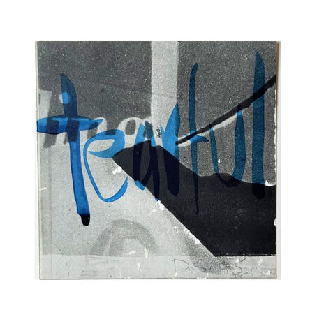 David Salle, ‘"Tearful", Tempera on Xerox Card, Signed "DS95", ACRIA Benefit Auction, UNIQUE.’, 1995