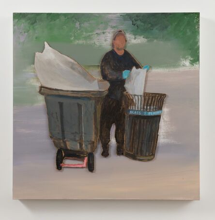Jay Lynn Gomez, ‘A Man Changing the Trash Bag of a Recycling Bin (Madison Square Park) ’, 2018
