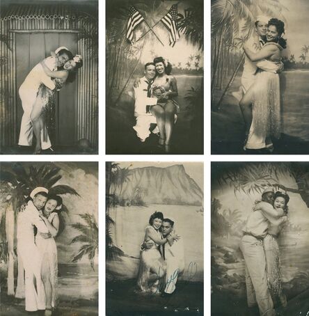 Unknown Photographer, ‘Untitled [Sailors and Hula Girls Portraits]’, ca. 1945