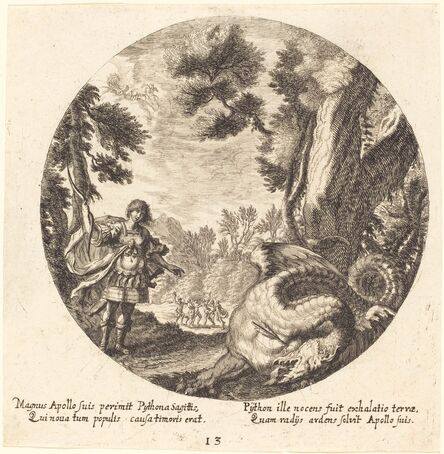 Georg Andreas Wolfgang, the Elder, ‘Apollo Killing the Python’, 1665