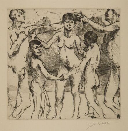 Lovis Corinth, ‘Tanzende Am Strande (Dancing on the Beach)’, 1917