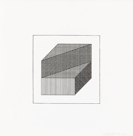 Sol LeWitt, ‘Twelve Forms Derived From a Cube 08’, 1984