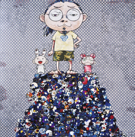 Takashi Murakami, ‘Kaikai Kiki & Me: On the Blue Mound of the Dead’, 2013